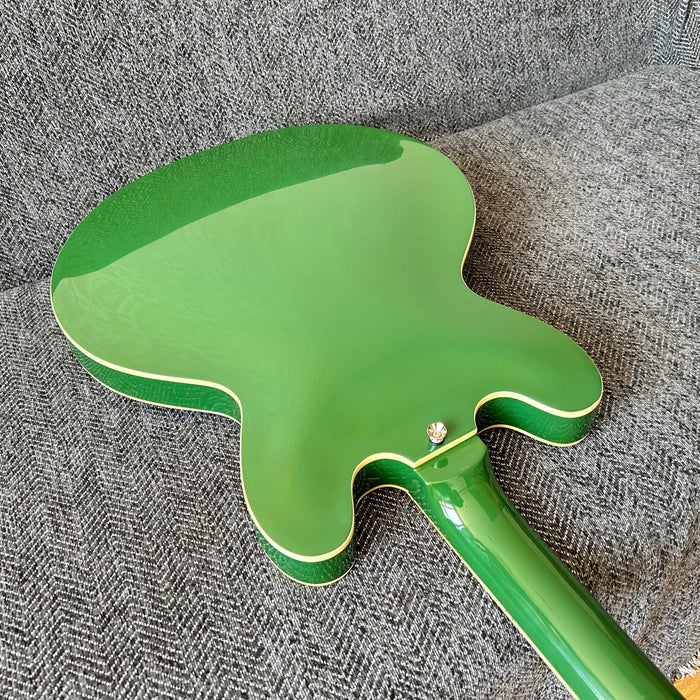 ES-335 Style Green Semi Hollow Body Electric Guitar (GKS-009)