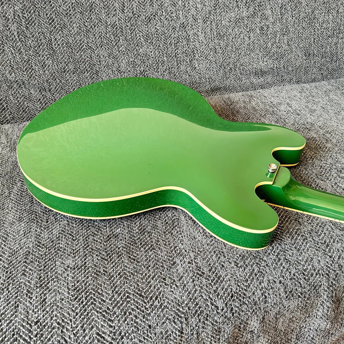 ES-335 Style Green Semi Hollow Body Electric Guitar (GKS-009)