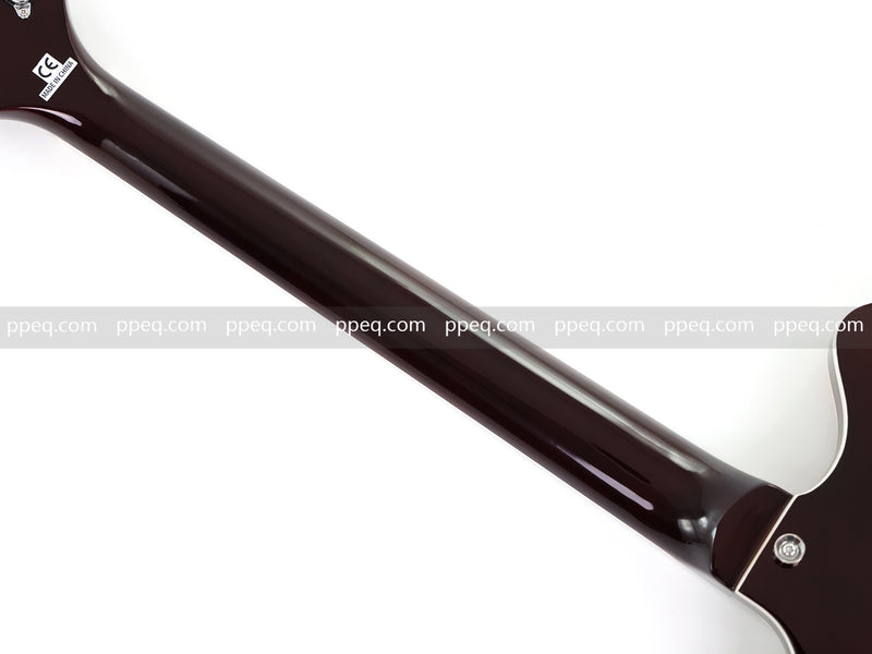 ES-Style Semi-Hollow Body Electric Guitar with AAA Burl Maple Veneer Top (HY-2566)