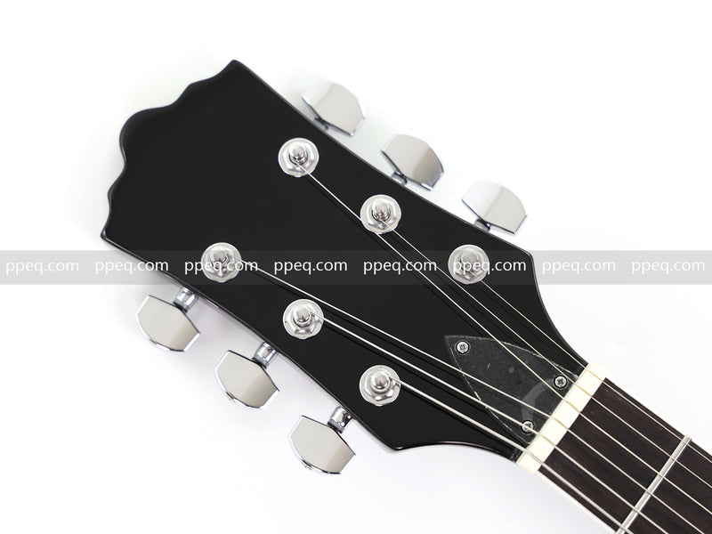 ES-Style Semi-Hollow Body Electric Guitar with AAA Burl Maple Veneer Top (HY-2566)