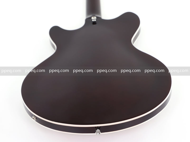 ES-Style Semi-Hollow Body Electric Guitar with AAA Zebrawood Veneer (HY-2567)