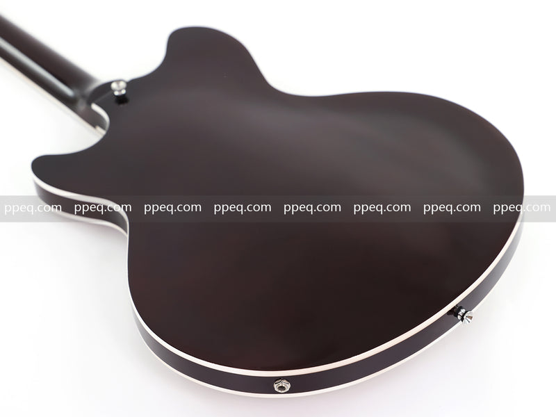 ES-Style Semi-Hollow Body Electric Guitar with AAA Zebrawood Veneer (HY-2567)