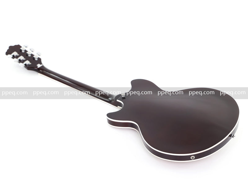 ES-Style Semi-Hollow Body Electric Guitar with AAA Zebrawood Veneer (HY-2567)