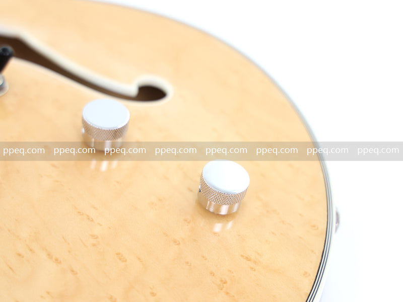 ES-Style Semi-Hollow Body Electric Guitar with AA Birdseye Maple Veneer Top (HY-2554)