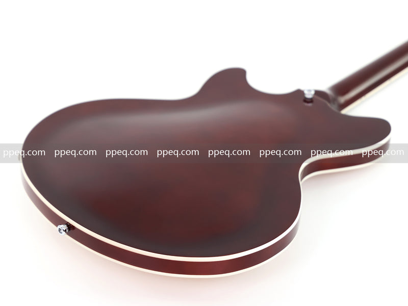 ES-Style Semi-Hollow Body Electric Guitar with AA Birdseye Maple Veneer Top (HY-2554)