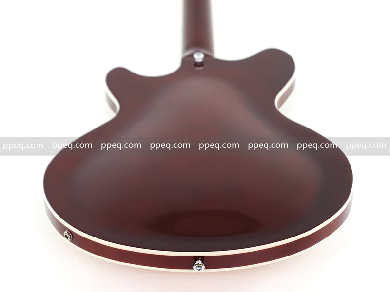 ES-Style Semi-Hollow Body Electric Guitar with AA Birdseye Maple Veneer Top (HY-2554)