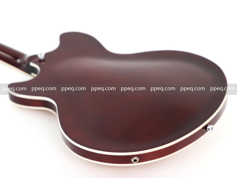 ES-Style Semi-Hollow Body Electric Guitar with AA Birdseye Maple Veneer Top (HY-2554)