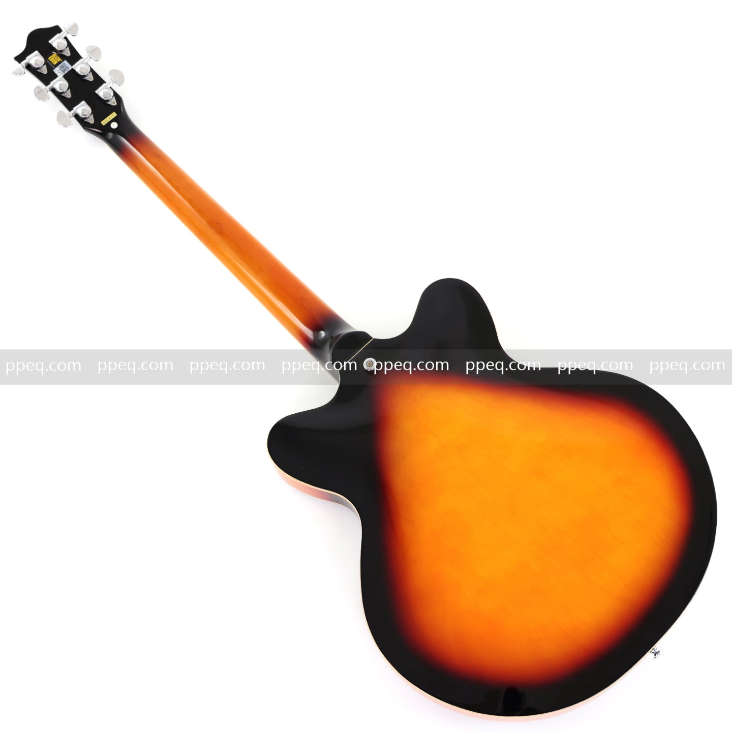 ES-Style Semi-Hollow Body Electric Guitar with Gloss Sunburst Finish (TB-3500)