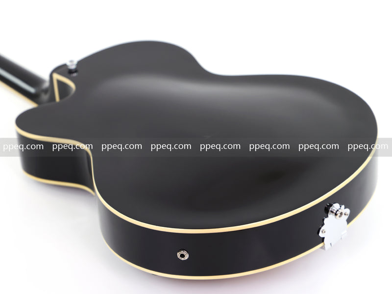 ES-Style Semi-Hollow Body Jazz Electric Guitar with Gloss Sunburst Finish (HY-2558)