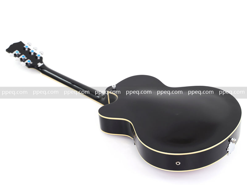 ES-Style Semi-Hollow Body Jazz Electric Guitar with Gloss Sunburst Finish (HY-2558)