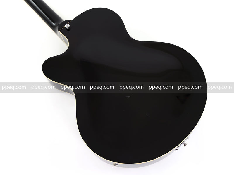 ES-Style Semi-Hollow Body Jazz Electric Guitar with Gloss Sunburst Finish (HY-2558)