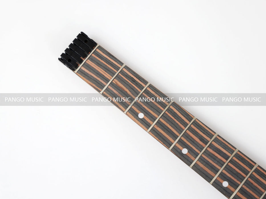 Headless / All Zebrawood DIY Electric Guitar Kit (ZQN-009F)