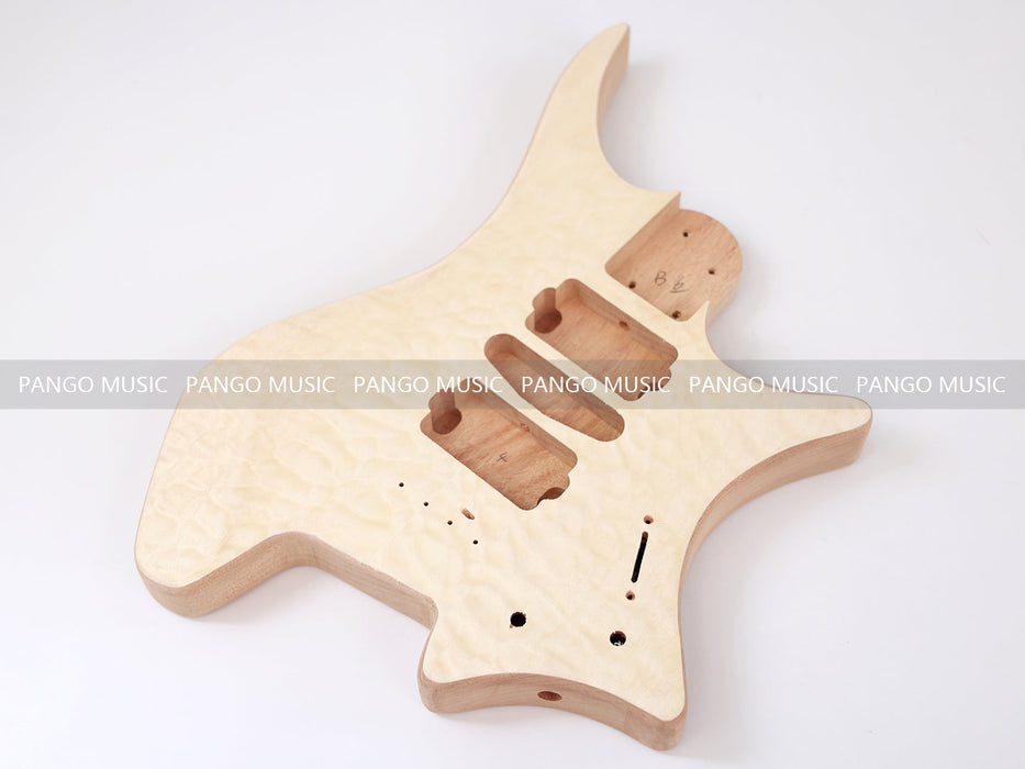 Headless DIY Electric Guitar Kit with Quilted Maple Top (ZQN-013S)