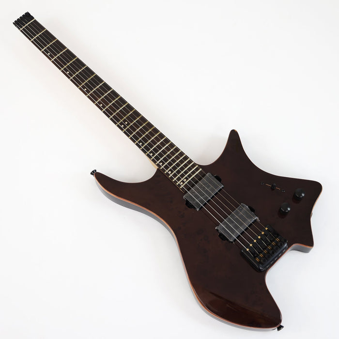 Headless Electric Guitar with Burl Maple Top (PWT-016)