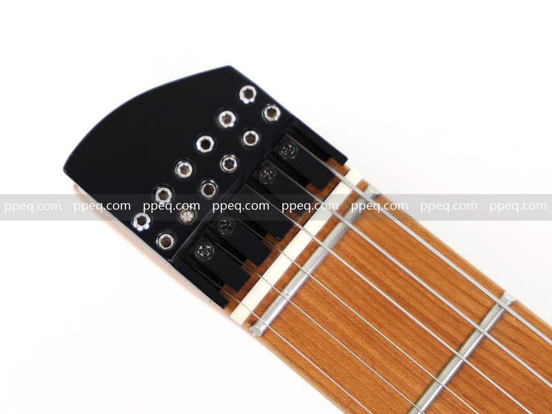 Headless Left-Handed ResinBurl Body Electric Guitar (PTH-089-02)