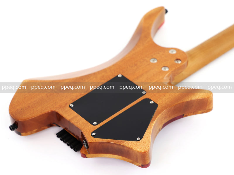 Headless Left-Handed ResinBurl Body Electric Guitar (PTH-089-02)