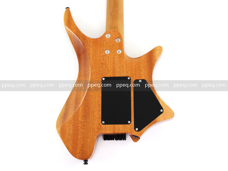 Headless Left-Handed ResinBurl Body Electric Guitar (PTH-089-02)