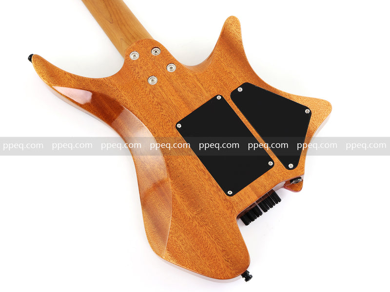 Headless Left-Handed ResinBurl Body Electric Guitar (PTH-089-02)