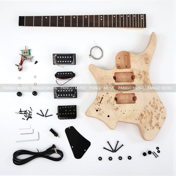 Headless Left Hand DIY Electric Guitar Kit (ZQN-018F)