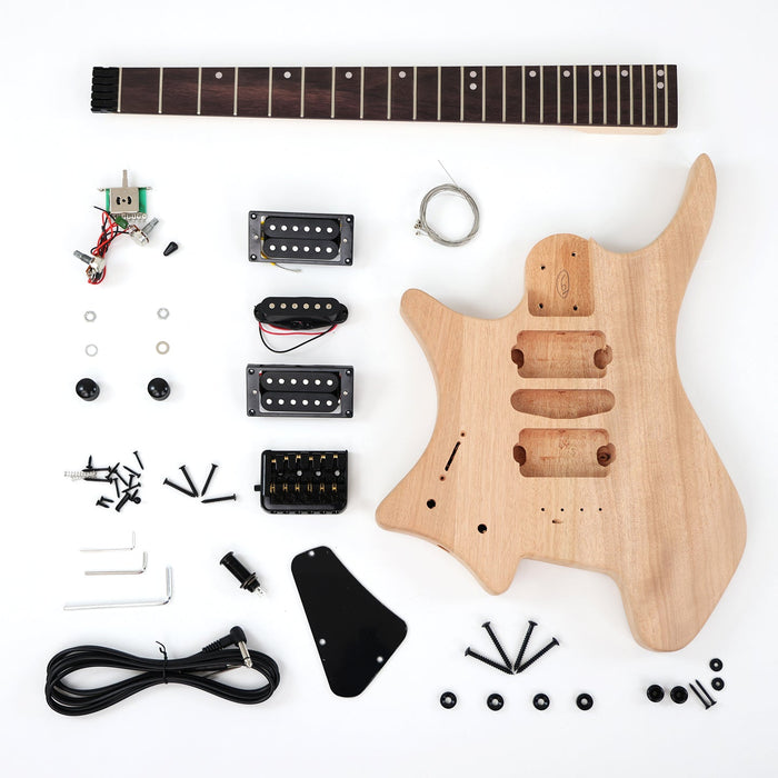 Headless Left Hand DIY Electric Guitar Kit (ZQN-019S)