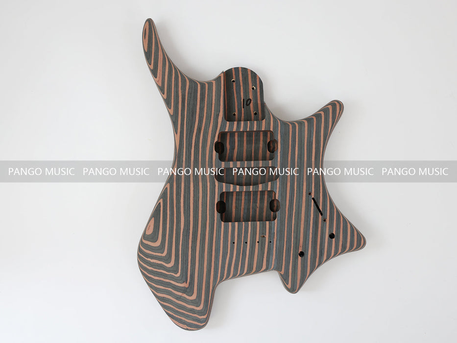 Headless / Zebrawood Body DIY Electric Guitar Kit (ZQN-002S)