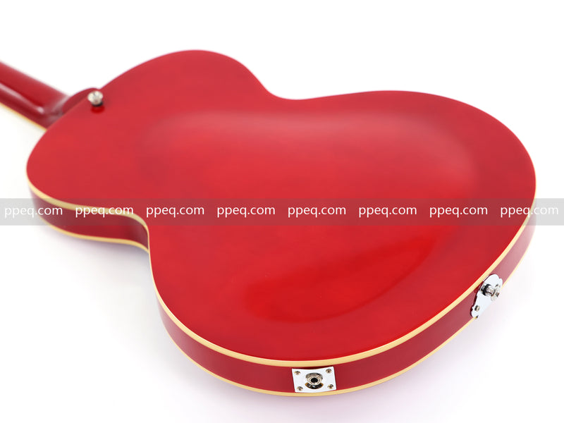 Hollow Body Jazz Electric Guitar with Sapphire Red Gloss Finish (YMZ-079)