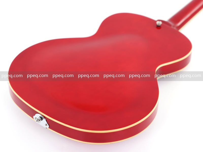 Hollow Body Jazz Electric Guitar with Sapphire Red Gloss Finish (YMZ-079)