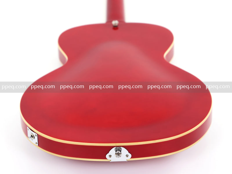 Hollow Body Jazz Electric Guitar with Sapphire Red Gloss Finish (YMZ-079)