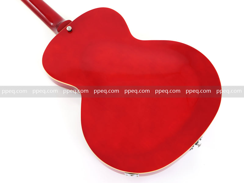 Hollow Body Jazz Electric Guitar with Sapphire Red Gloss Finish (YMZ-079)