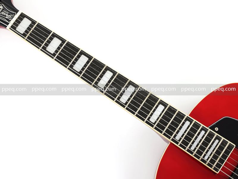 Hollow Body Jazz Electric Guitar with Sapphire Red Gloss Finish (YMZ-079)