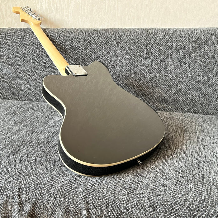 Jaguar Style Black Electric Guitar (GKS-015)