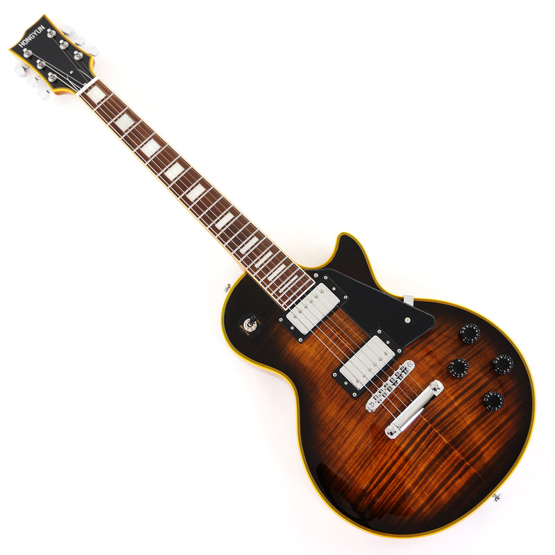 LP Custom Style Electric Guitar with AAA Flamed Maple Veneer Top (HY-2539)