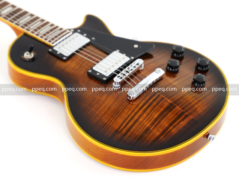 LP Custom Style Electric Guitar with AAA Flamed Maple Veneer Top (HY-2539)