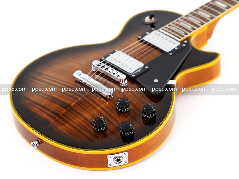 LP Custom Style Electric Guitar with AAA Flamed Maple Veneer Top (HY-2539)