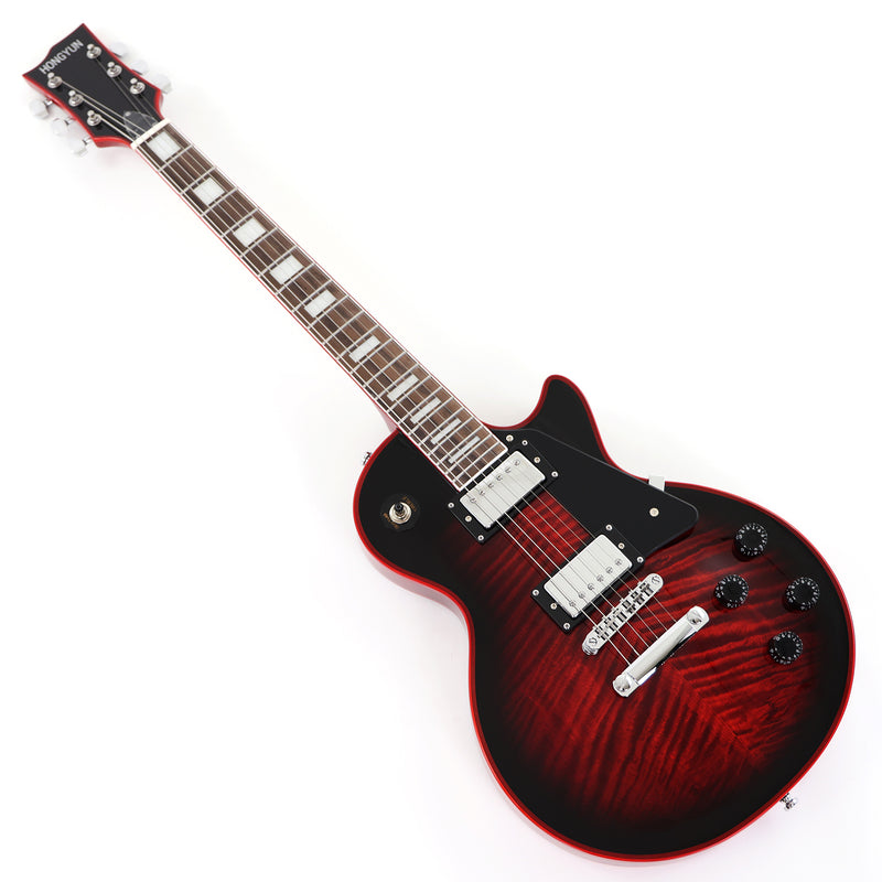 LP Custom Style Electric Guitar with AA Flamed Maple Veneer Top (HY-2562)