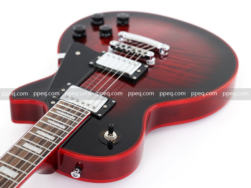 LP Custom Style Electric Guitar with AA Flamed Maple Veneer Top (HY-2562)