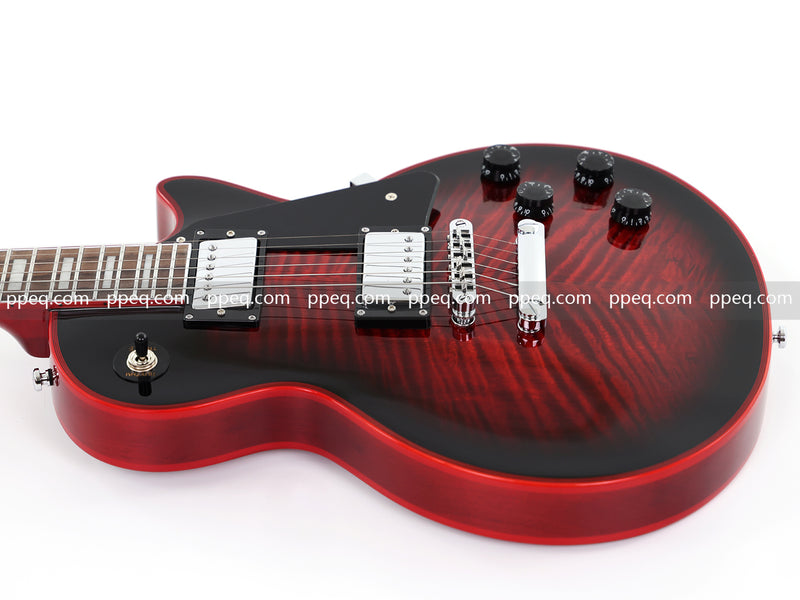 LP Custom Style Electric Guitar with AA Flamed Maple Veneer Top (HY-2562)