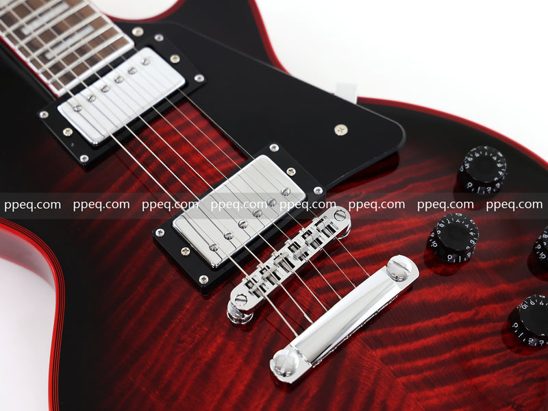 LP Custom Style Electric Guitar with AA Flamed Maple Veneer Top (HY-2562)