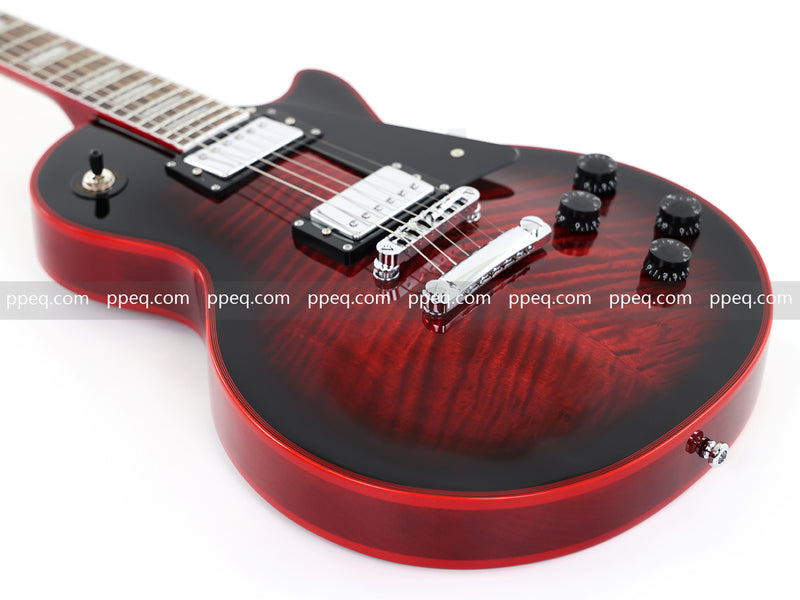 LP Custom Style Electric Guitar with AA Flamed Maple Veneer Top (HY-2562)