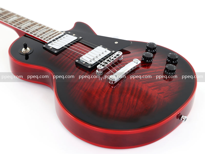 LP Custom Style Electric Guitar with AA Flamed Maple Veneer Top (HY-2562)