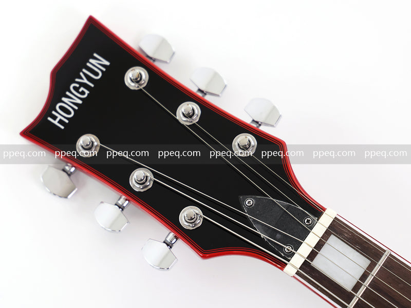 LP Custom Style Electric Guitar with AA Flamed Maple Veneer Top (HY-2562)