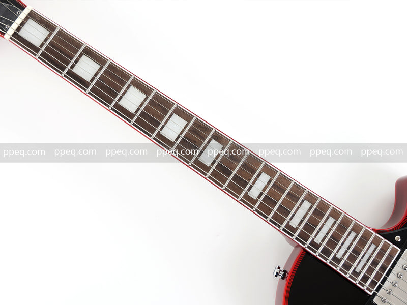 LP Custom Style Electric Guitar with AA Flamed Maple Veneer Top (HY-2562)