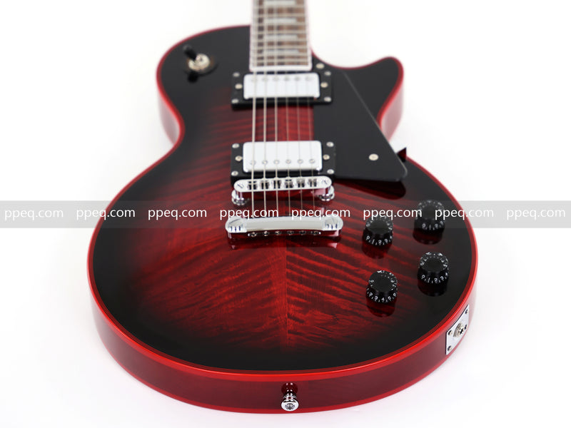 LP Custom Style Electric Guitar with AA Flamed Maple Veneer Top (HY-2562)