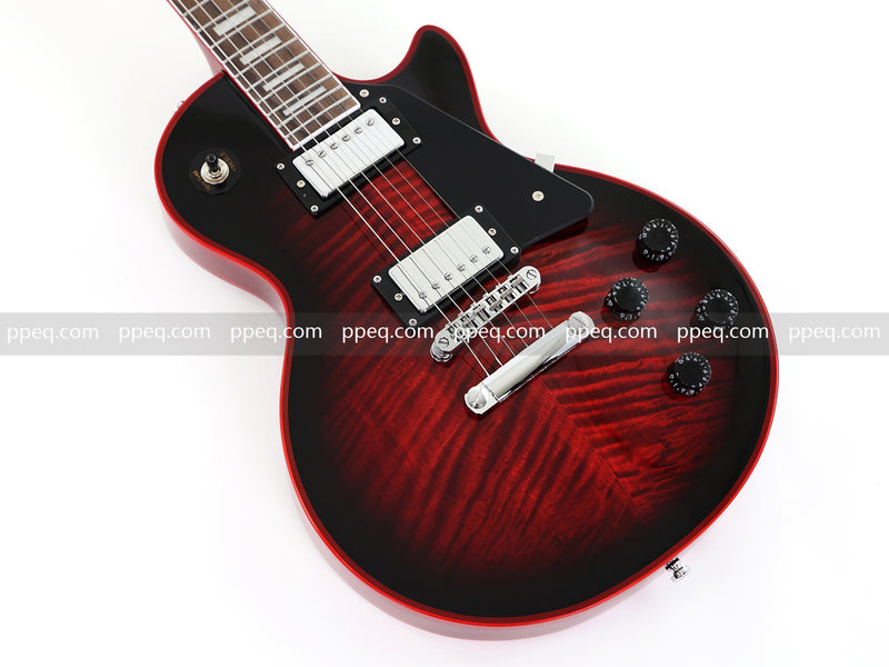LP Custom Style Electric Guitar with AA Flamed Maple Veneer Top (HY-2562)