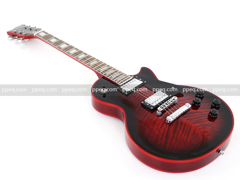 LP Custom Style Electric Guitar with AA Flamed Maple Veneer Top (HY-2562)