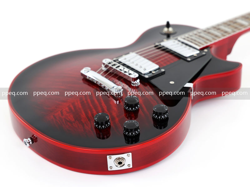LP Custom Style Electric Guitar with AA Flamed Maple Veneer Top (HY-2562)