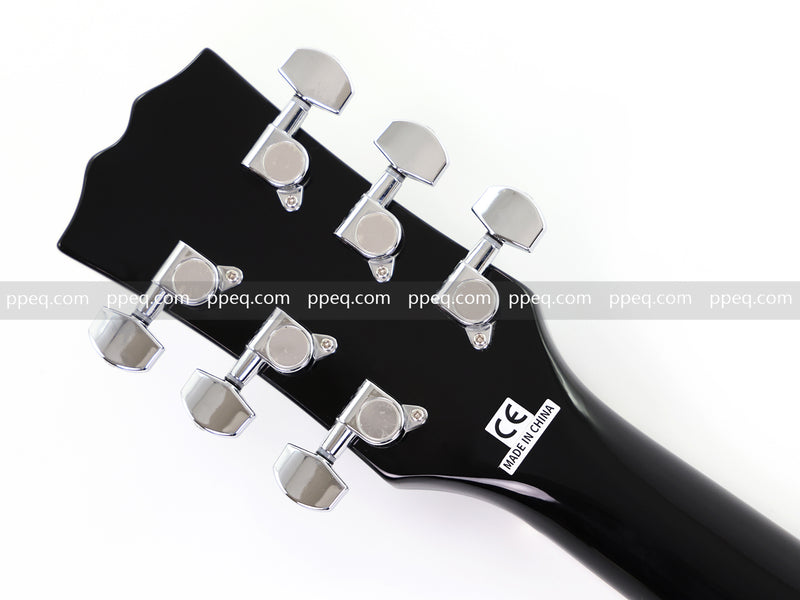 LP Standard Style Ultra-thin Body Electric Guitar with AAA Burl Maple Veneer Top (HY-2569)