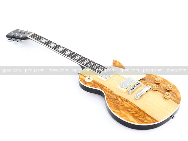 LP Standard Style Ultra-thin Body Electric Guitar with AAA Burl Maple Veneer Top (HY-2569)