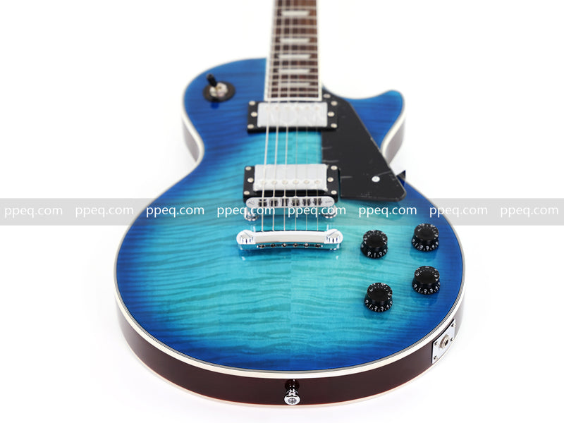 LP Standard Style Electric Guitar with AAA Flamed Maple Veneer Top (HY-2535)