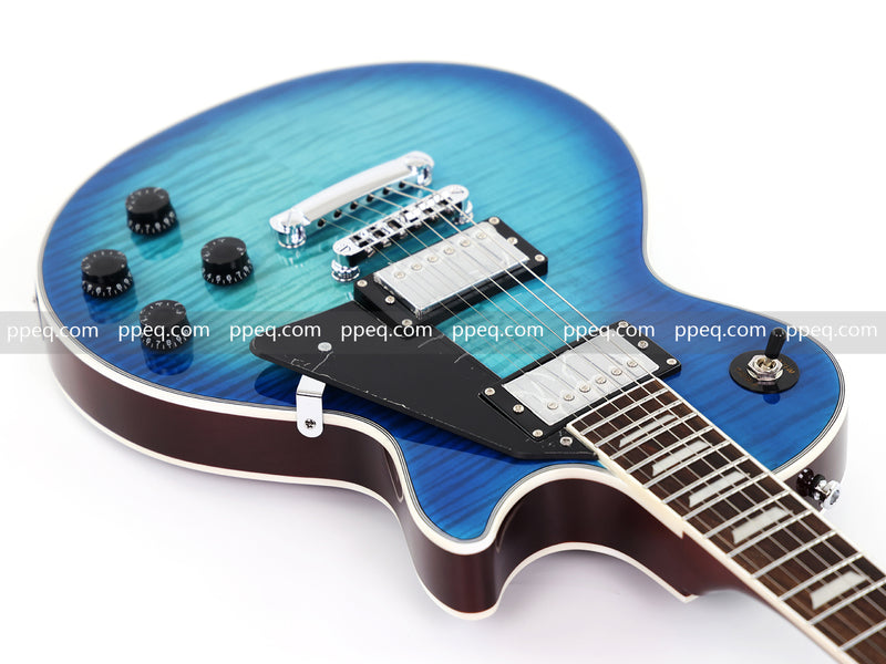 LP Standard Style Electric Guitar with AAA Flamed Maple Veneer Top (HY-2537)